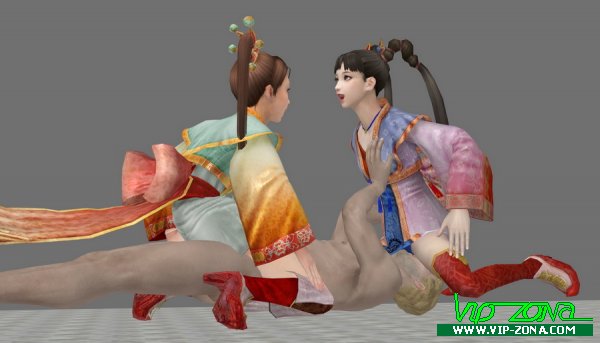 XPS Threesome with daqiao and xiaoqiao (dynasty warriors - shin sangoku musou)