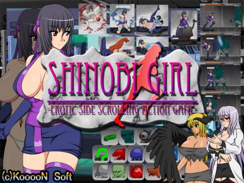 [FLASH]SHINOBI GIRL -EROTIC SIDE SCROLLING ACTION GAME- (Uncensored Version)