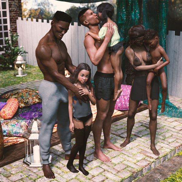 [JKreh] Naughty Black Family